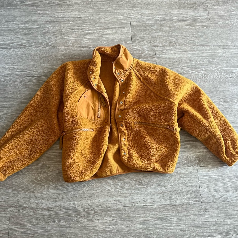 Free people hit the slopes fleece jacket